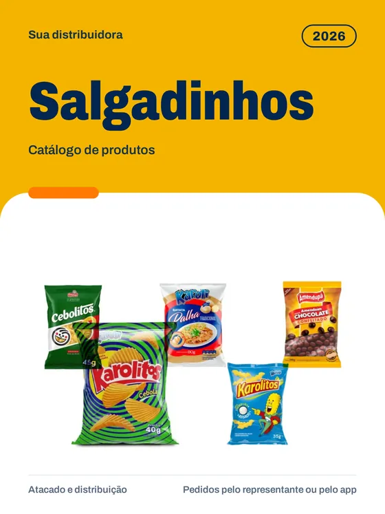 Catálogo de salgadinhos